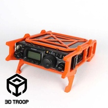 transceiver ft-817 ft-818 protection frame gadget yaesu radio communication support foldable armor ldg tuner antenna 3d print model - Mito3D