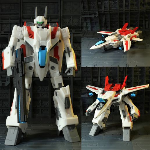 transformable valkrii macross valkyrie vf1 robotech transformers robot plane 3D print model - Mito3D