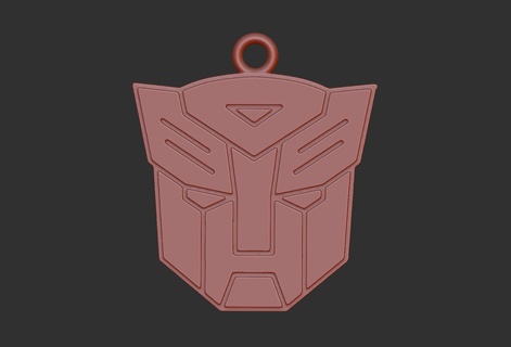transformer pentant keychain necklaces jewellery gold silver 3d 3dprinting 3d print model - Mito3D