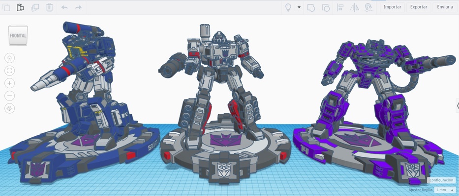 transformer pack 05 decepticons kunst 3d print model - Mito3D