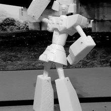 transformers animated rosanna non-transforming figure flip sides 3d print model - Mito3D