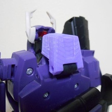 transformers animated shockwave head cover 3d print model - Mito3D