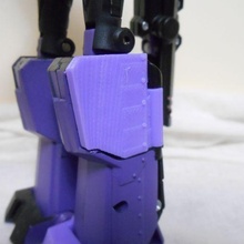 transformers animated shockwave knee cover 3d print model - Mito3D