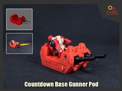transformers countdown base gunner pod 3d print model - Mito3D
