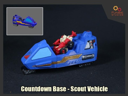 Transformer Countdown Base erkunden Fahrzeug 3d print model - Mito3D