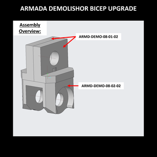 transformers demolishor bicep upgrade armada energon cybertron Game action figure demolisher toys 3d print model - Mito3D