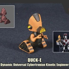 trasformatori duck dinamico universale cybertroniano cinetico ingegnere gioco animato papera 3d print model - Mito3D