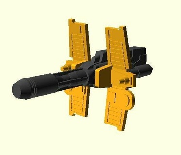 transformadores g1 dai atlas pistola anchura radares juego juguetes partes daiatlas 3d print model - Mito3D