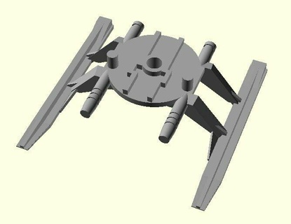 transformadores g1 dai Atlas ruim escudo canon duplo suporte jogos brinquedos partes daiatlas 3d print model - Mito3D