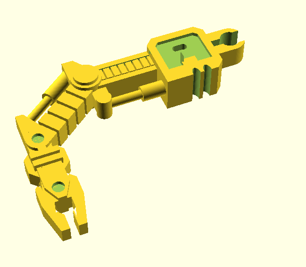 transformadores g1 grandus mech brazo 3D print model - Mito3D