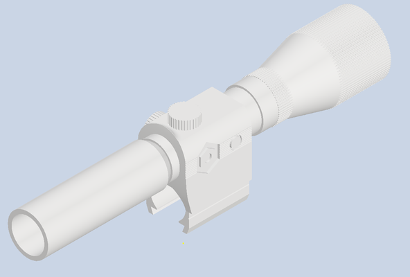 transformers g1 megatron 3d printed replacement scope cannon game 3d print model - Mito3D