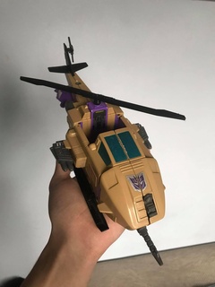 transformadores g1 skyhopper helicóptero modo rotor substituição brinquedo 80s acessórios base decepticon 3d print model - Mito3D