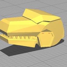 transformadores grimlock dinossauro cabeça jogos transformador 3d print model - Mito3D