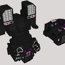 transformadores menasor combinador guerras estabilizador mestre motor Optimus primo cw 3d print model - Mito3D