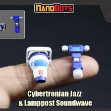 trasformatori nanobot cybertroniano jazz lampione onda sonora 3d print model - Mito3D