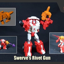 transformers swerve's rivet gun various idw swerve 3d print model - Mito3D