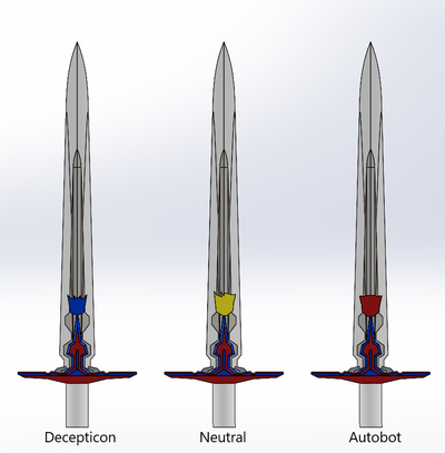 transformadores espada of julgamento variações 5mm lidar 3d print model - Mito3D