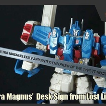 transformers ultra magnus' desk sign lost light magnus 3d print model - Mito3D