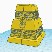 transformadores vector sigma pedestal 3d print model - Mito3D