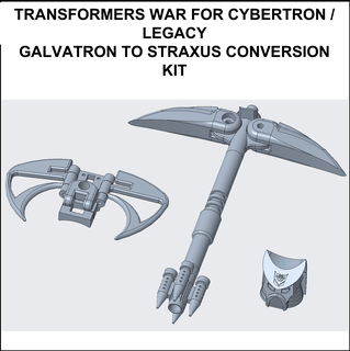 trasformatori guerra cybertron eredità galvatron straxus conversione kit azione figura decepticon 3d print model - Mito3D