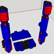 transformadores guerra Cybertron cerco diente potenciar equipo artilugio sopa obelisco 3d print model - Mito3D