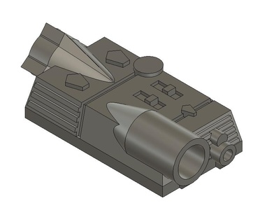 trasformatori wfc astrotrain braccio cannoni propulsori 3d print model - Mito3D