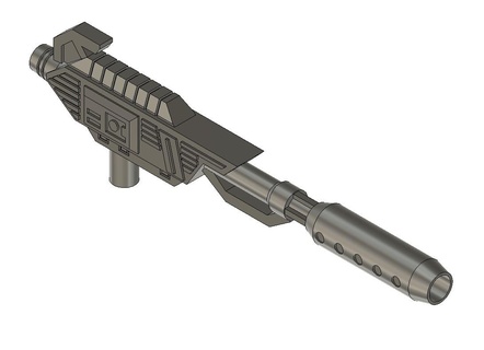 Transformer wfc Astrotrain g1 Blaster Gewehr 3d print model - Mito3D
