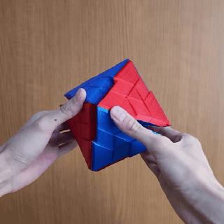 transforming octahedron Art math art fidget toy 3d print model - Mito3D