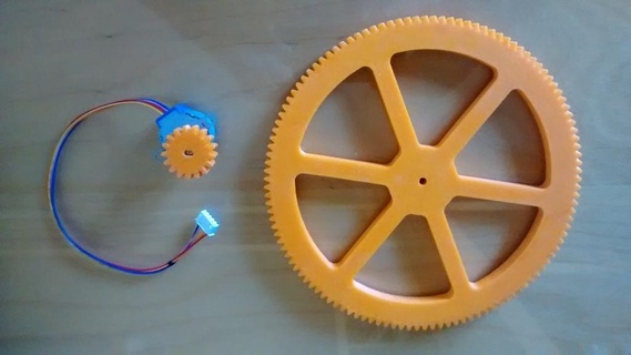 transmission gears 1 7 pinion parts 3d print model - Mito3D