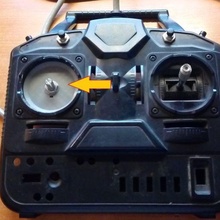 transmitter upgrade steering wheel potentiometer mount game pot potenciometer rc turnigy vehicles 3d print model - Mito3D
