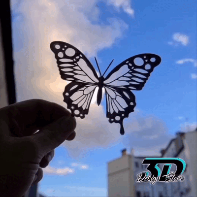 transparentfolien färbung dekoration zuhause haus libelle kolibri schmetterling farbe transparent anhänger 3d print model - Mito3D