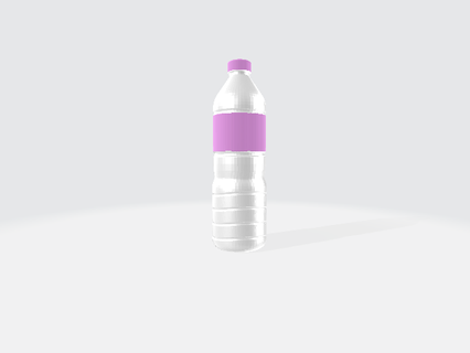 transparente agua botella coca reajuste salarial comida comer beber calabaza frasco 3d print model - Mito3D