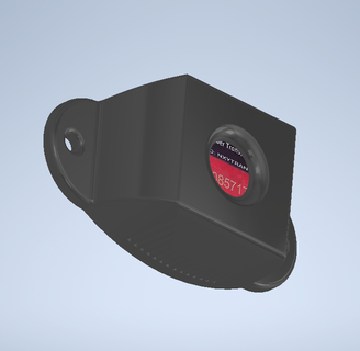 transponder holder tranx 140 sodikart support kart karting 3d print model - Mito3D