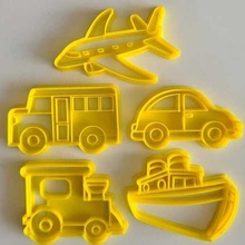 transport cookie cutters bus cutter autobus plane train 3d print model - Mito3D