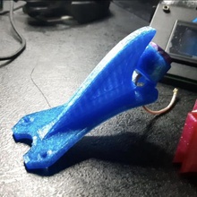 transtec laser fin lollipop holder gadget tpu 3d print model - Mito3D