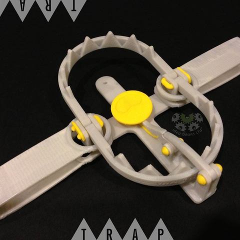 armadilha jogo mecânico de brinquedos os dentes o jaws bear trap 3D print model - Mito3D