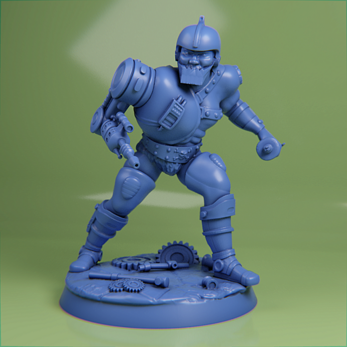 tuzak çene iskeletçi he man Motu rakamlar minyatürler 54mm masaüstü rpg kolektör oyun savaş oyunları heykel fantezi bilimkurgu 3D print model - Mito3D