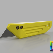 trapézio lâmina do cortador a casa o organizador equipamento gadgets hometool as ferramentas boxcutter faca corte papel alça 3d print model - Mito3D
