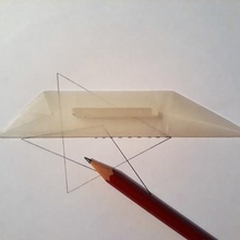 trapezoid ruler tool angle geometry trapezoidal 3d print model - Mito3D
