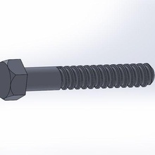 trapezoidal screw tool render modeling design 3d print model - Mito3D