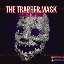 trapper evan macmillan mask dead daylight game killer ghost halloween cosplay costume helmet scary creepy knight 3d print model - Mito3D