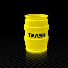 trash barrel 3d print model - Mito3D