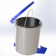 poubelle pouvez ordures Hôtel gaspillage refuse intérieur récipient métal déverser recyclage corbeille papier déchet Bureau 3d print model - Mito3D
