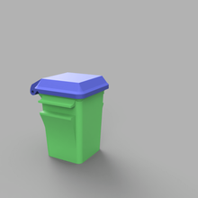 poubelle jouet ordures camion recycler recyclage 3d print model - Mito3D