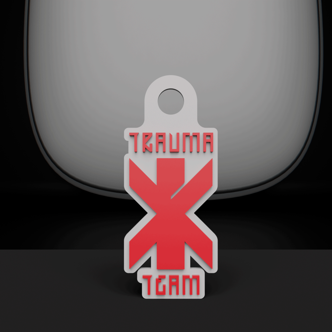 trauma equipe insígnia placa medalhão cyberpunk 2077 3 samurai cd projekt vermelho jogos joalheria emblema fantasma liberdade 3D print model - Mito3D
