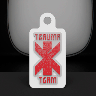 trauma squadra insegne cartello medaglione cyberpunk 2077 samurai cd projekt rosso gioco jewerlygaming emblema fantasma libertà 3d print model - Mito3D