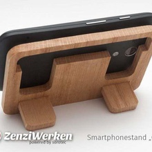 Seyahat başucu phoneholder parke cnc lazer gadget cep telefonu zenziwerken stepcraft akıllı telefon standı sahibi tutucu meşe iphone flatpack router 3d print model - Mito3D