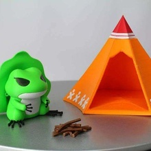 travel frog tent 86duino outdoor_garden 3d print model - Mito3D