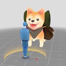 travel shoob shibainu animal toy shibe cute blender character 3d print model - Mito3D
