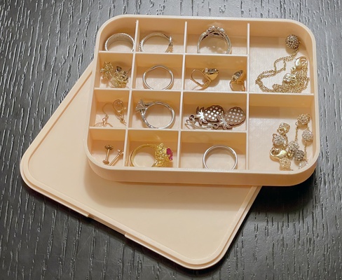 travel size organizer earring box jewelry utility 3d print model - Mito3D